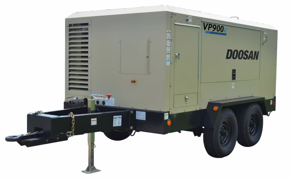 Portable air compressor for industrial needs